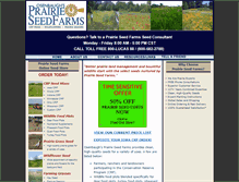 Tablet Screenshot of prairieseedfarms.com